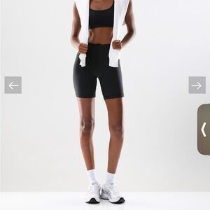 TNA light pink biker shorts